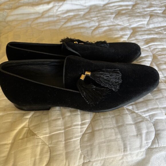 Black Steve Madden Men\'s Liberty Tassel Loafers